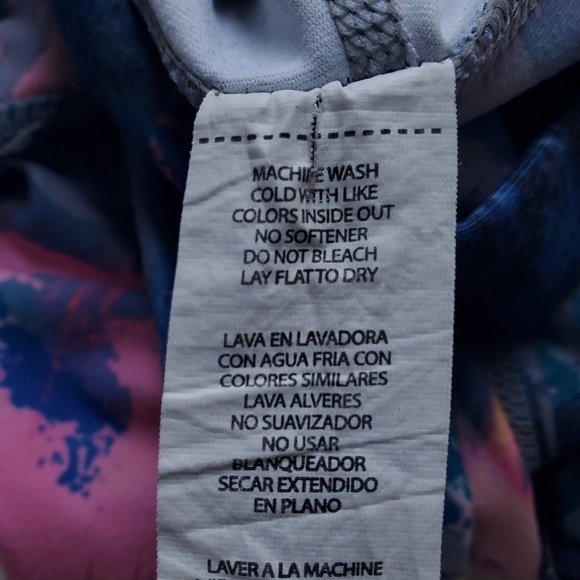 Fabletics Leggings Size XS Multi Color Abstract Geometric Size Tie Dye - Picture 9 of 10